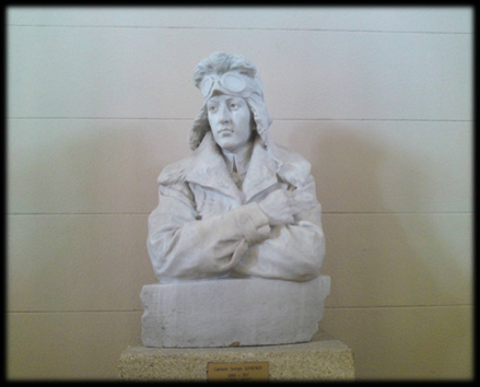 Le buste de Guynemer de Giovanni Pinotti Cipriani.