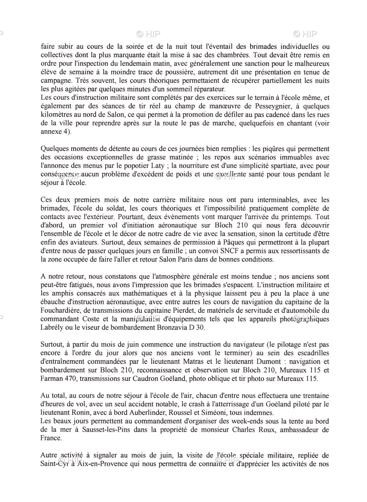 L'histoire de la promotion 1941 à Salon-de Provence en 1942 page 2