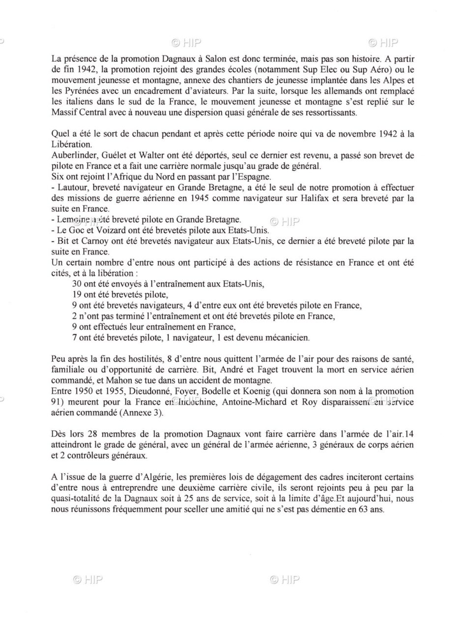 L'histoire de la promotion 1941 à Salon-de Provence en 1942 page 4