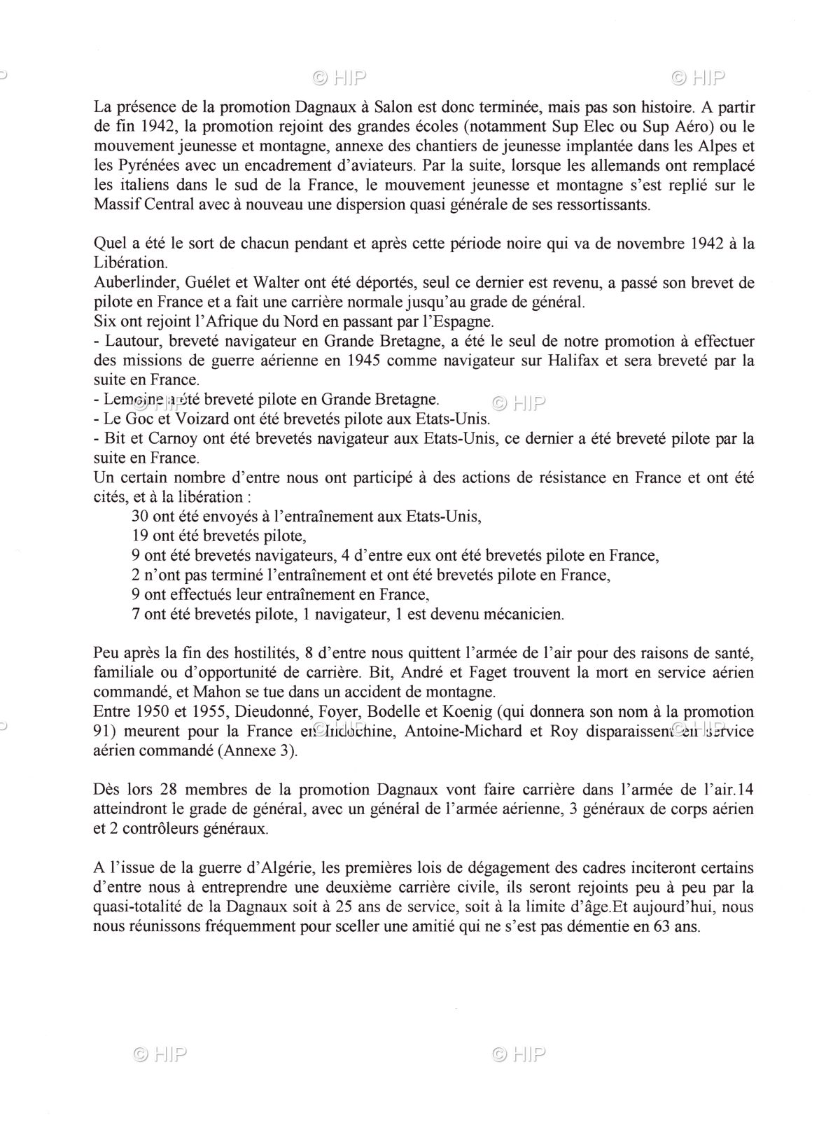 L'histoire de la promotion 1941 à Salon-de Provence en 1942 page 4