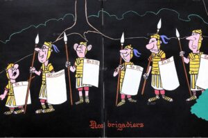 Les brigadiers de la promotion EMA 1963 croqués par les élèves – Copie